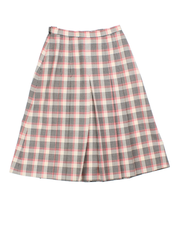 90's Aquascutum Pleated Midi Skirt (Size M)