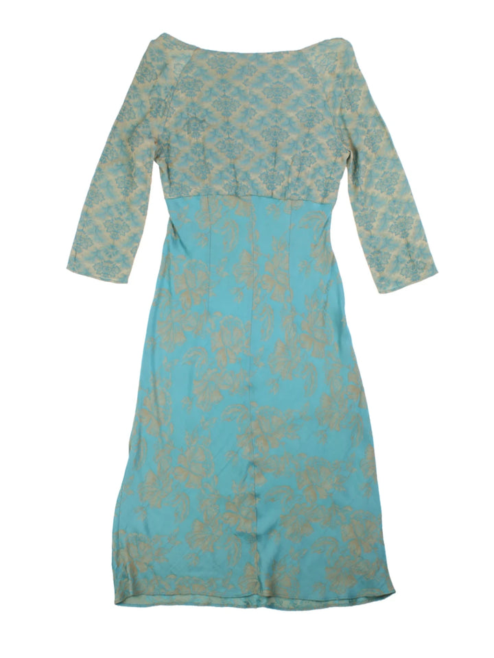 Y2K Paisley Karen Millen Midi Dress (Size XXS)