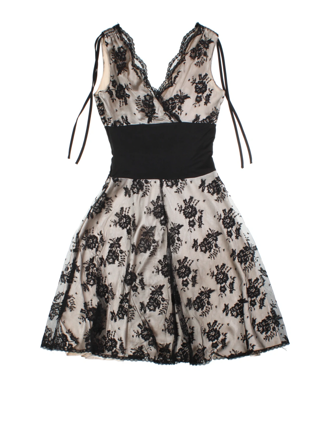 Y2K Floral Mesh Dress (Size XS)