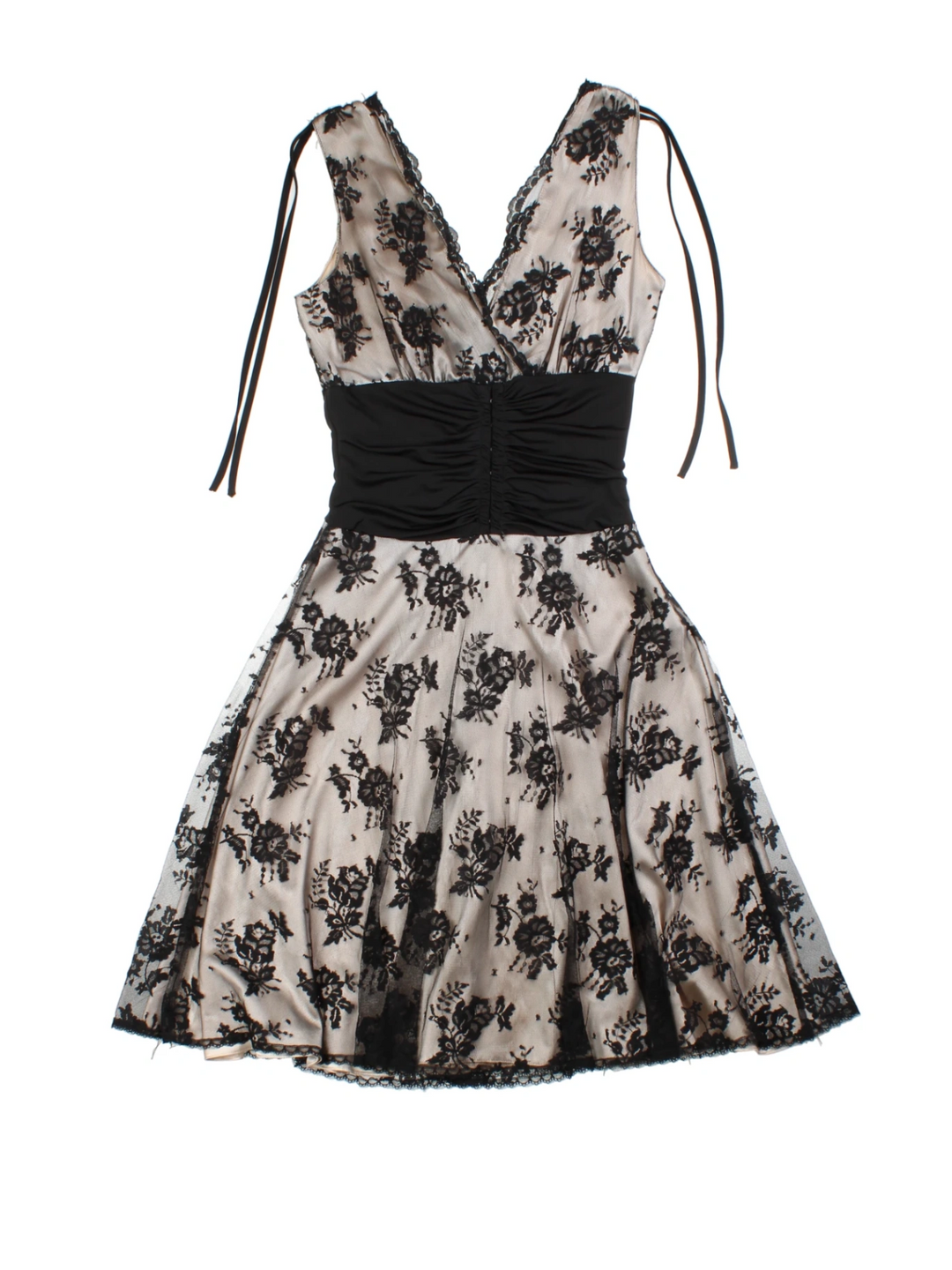 Y2K Floral Mesh Dress (Size XS)