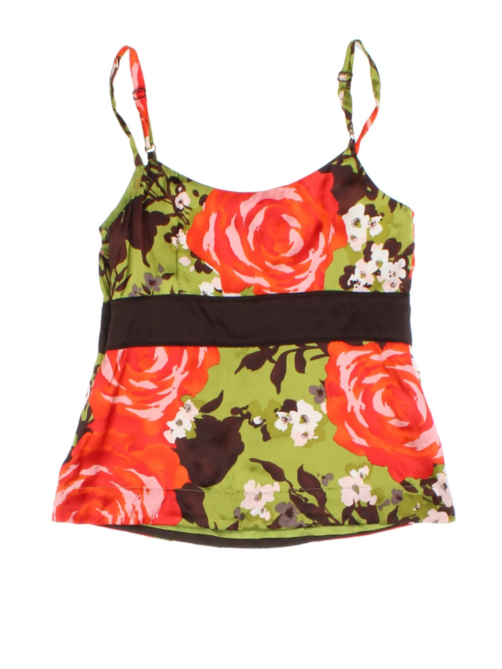 Y2K Floral Vest Top (Size XXS)