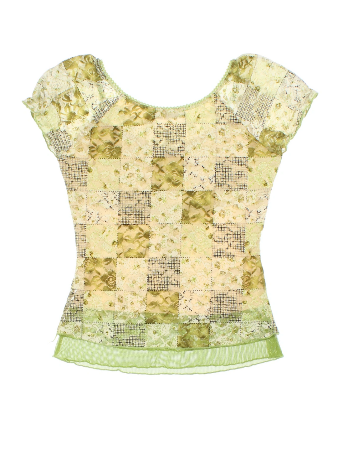 Y2K Patchwork Top (Size XXS)