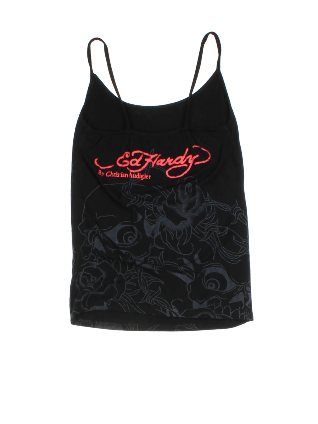 Ed Hardy Skull Rose Vest Top (Size XXS)