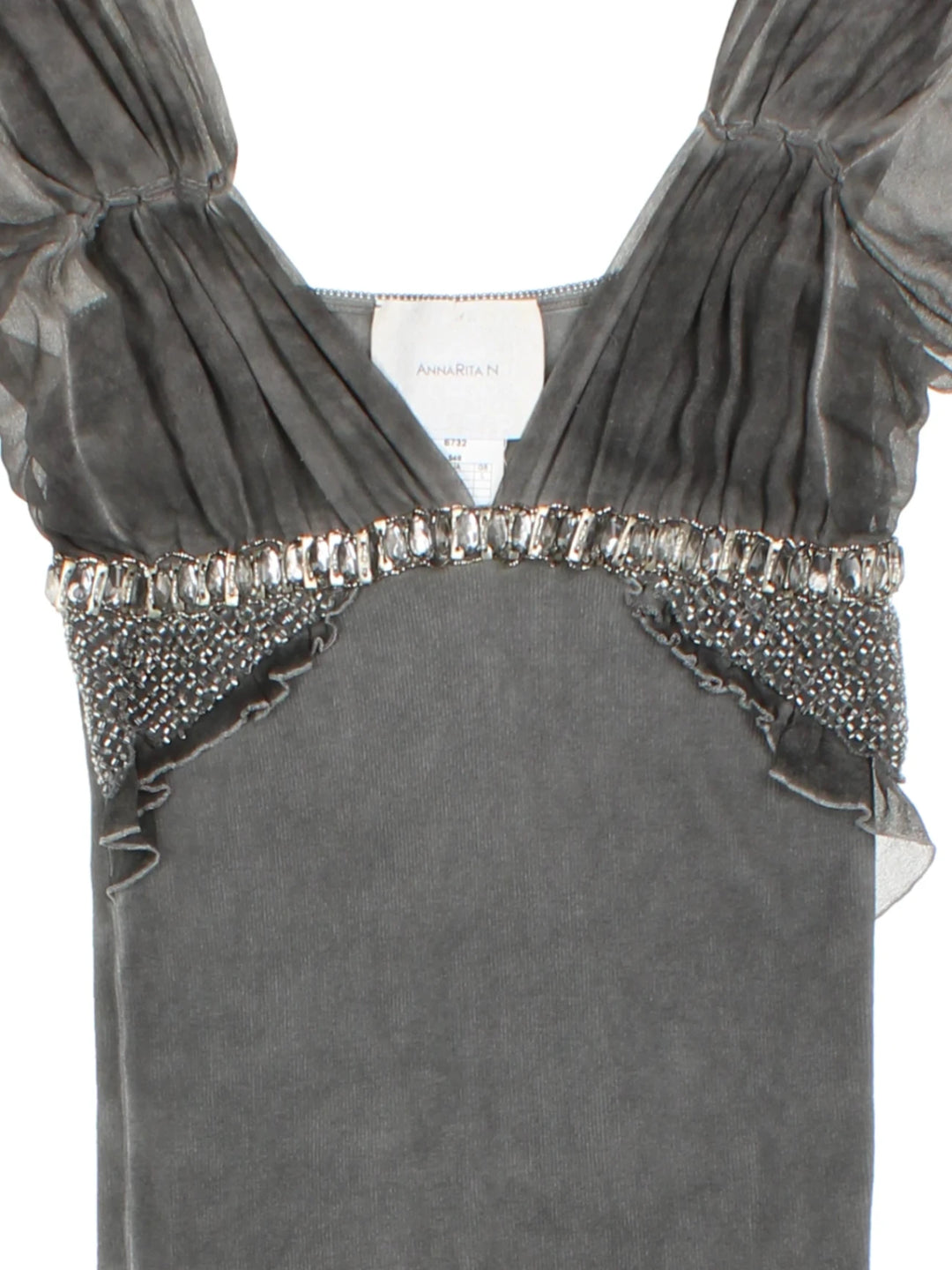 Y2K Annitarita N Embellished Top (Size XS)
