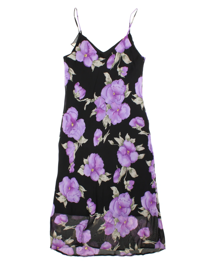 Y2K New Look Floral Midi Dress (Size S)