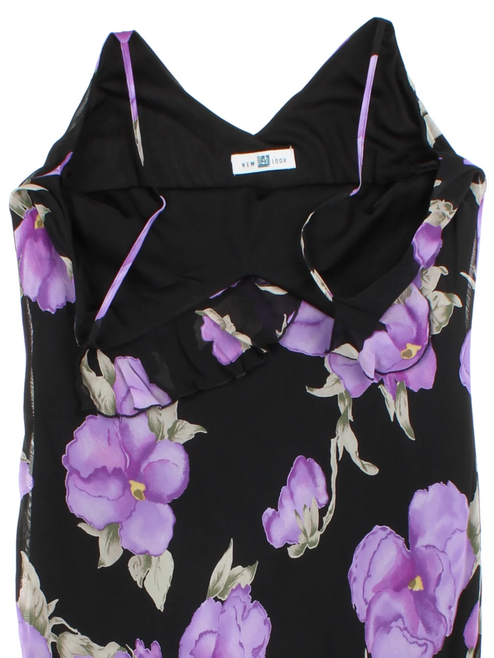 Y2K New Look Floral Midi Dress (Size S)