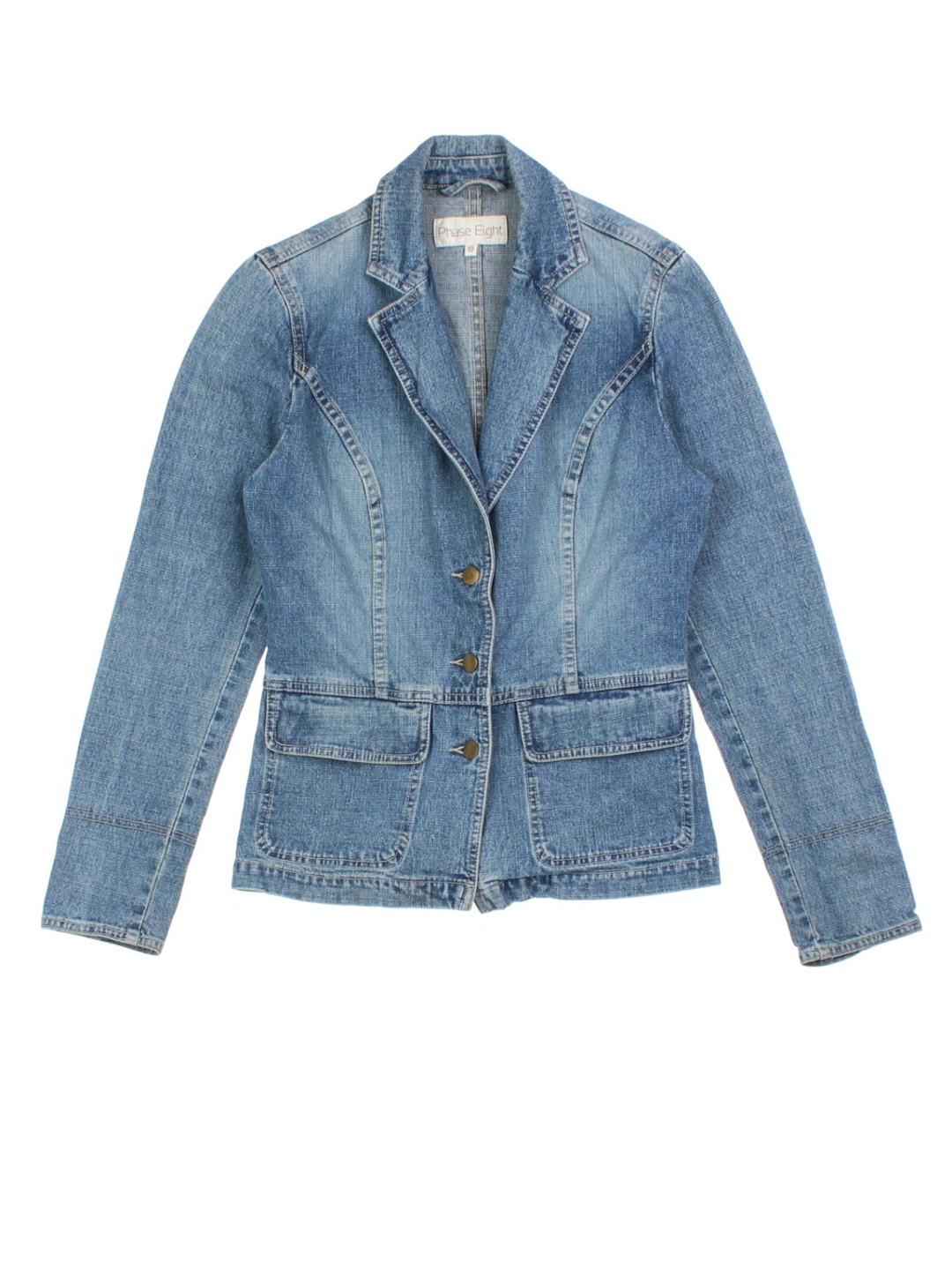 Y2K Phase Eight Denim Blazer (Size S)