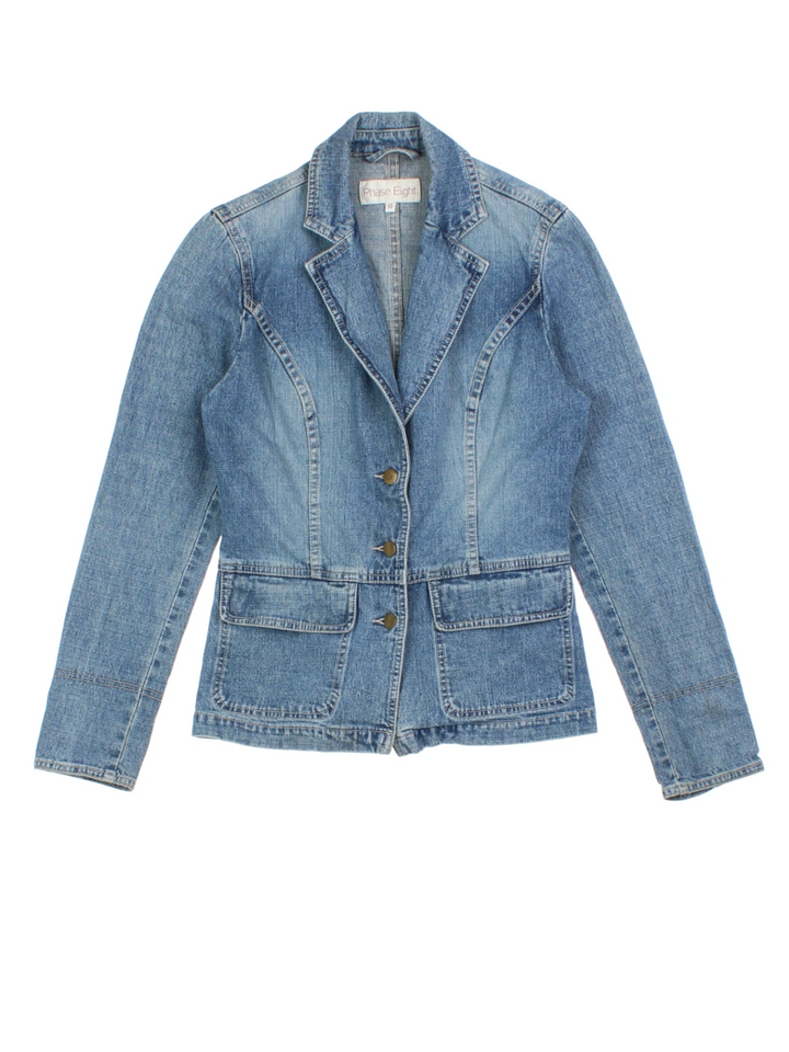 Y2K Phase Eight Denim Blazer (Size S)