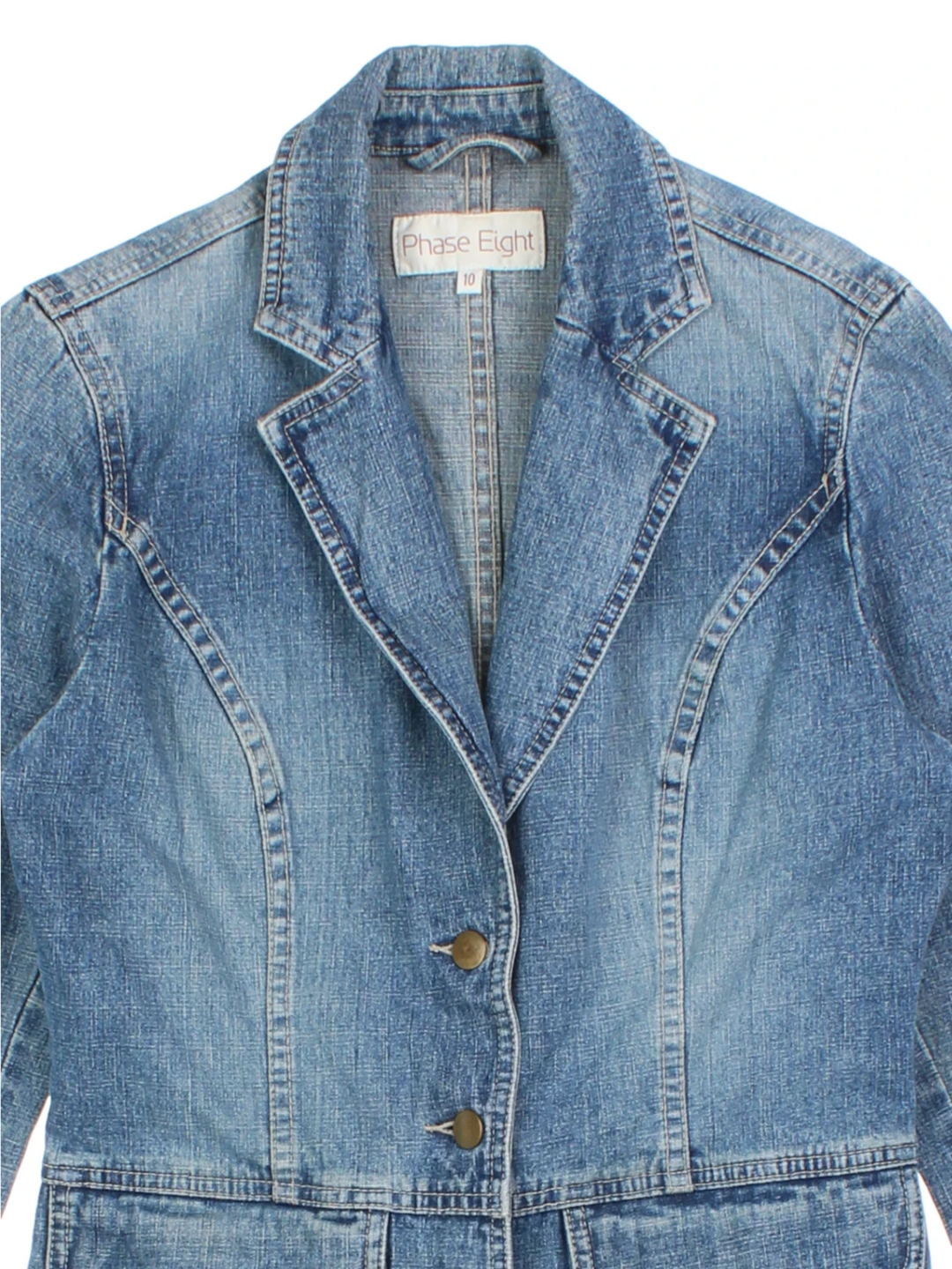 Y2K Phase Eight Denim Blazer (Size S)