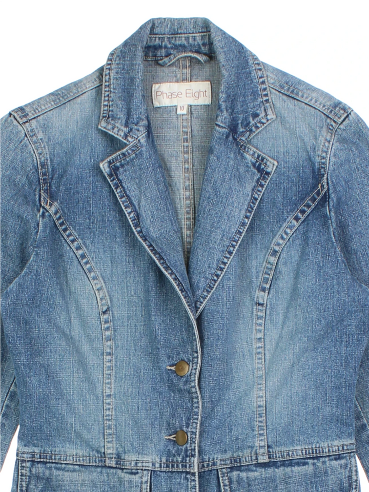 Y2K Phase Eight Denim Blazer (Size S)