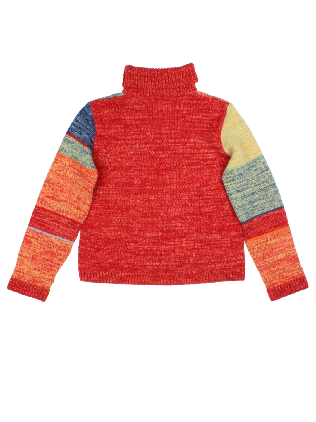 Patchwork Roll Neck Pullover (Size M)