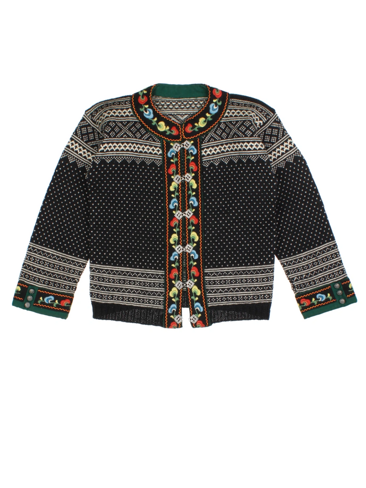 Nordic Fair Isle Cardigan (Size S)