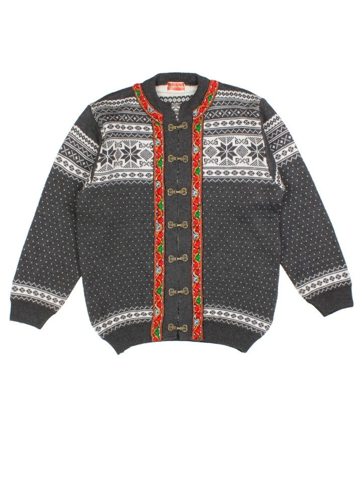 Nordic Fair Isle Cardigan (Size XL)