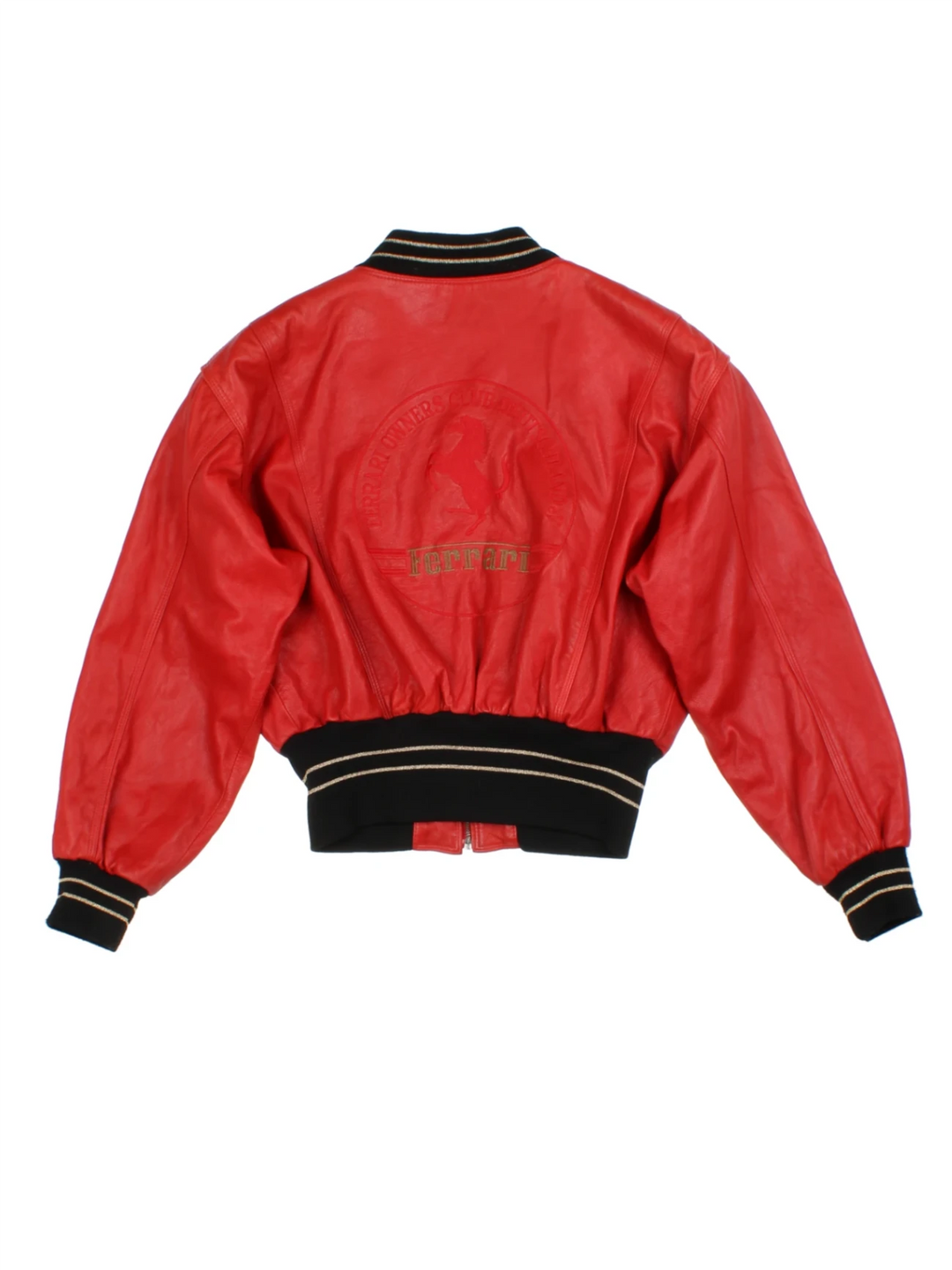 Otto Kern Ferrari Leather Bomber Jacket (Size M)