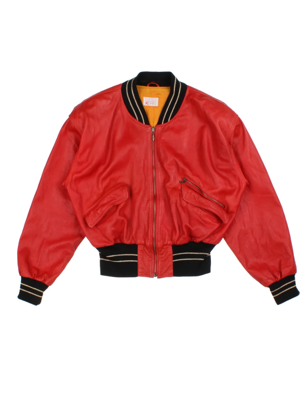 Otto Kern Ferrari Leather Bomber Jacket (Size M)