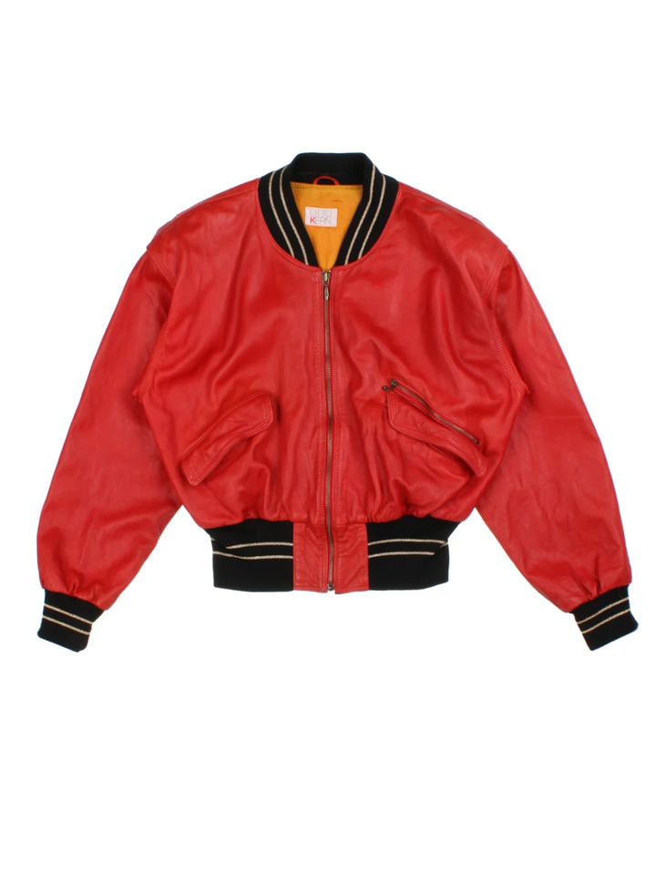 Otto Kern Ferrari Leather Bomber Jacket (Size M)