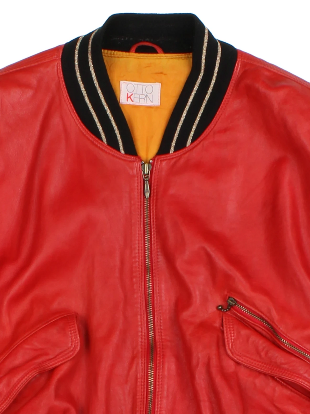 Otto Kern Ferrari Leather Bomber Jacket (Size M)