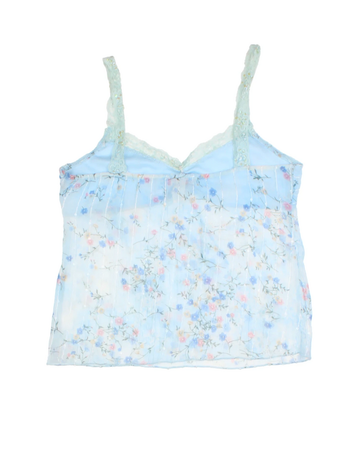 Y2K Floral Cami Top (Size XS)