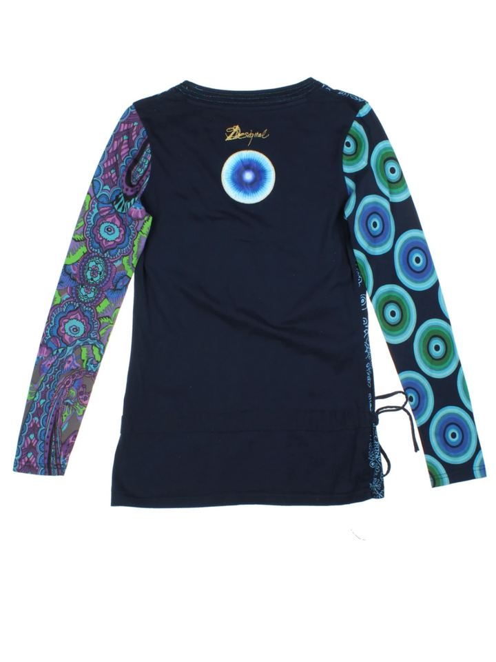 Y2K Desigual Patterned Top (Size M)