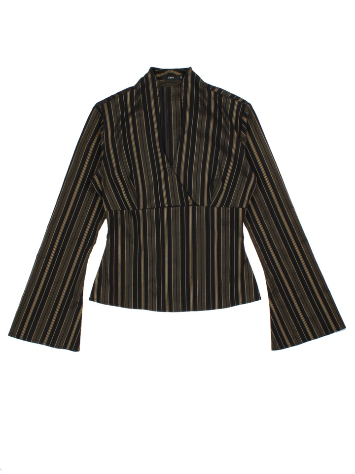 Y2K Stripe Shirt (Size S)