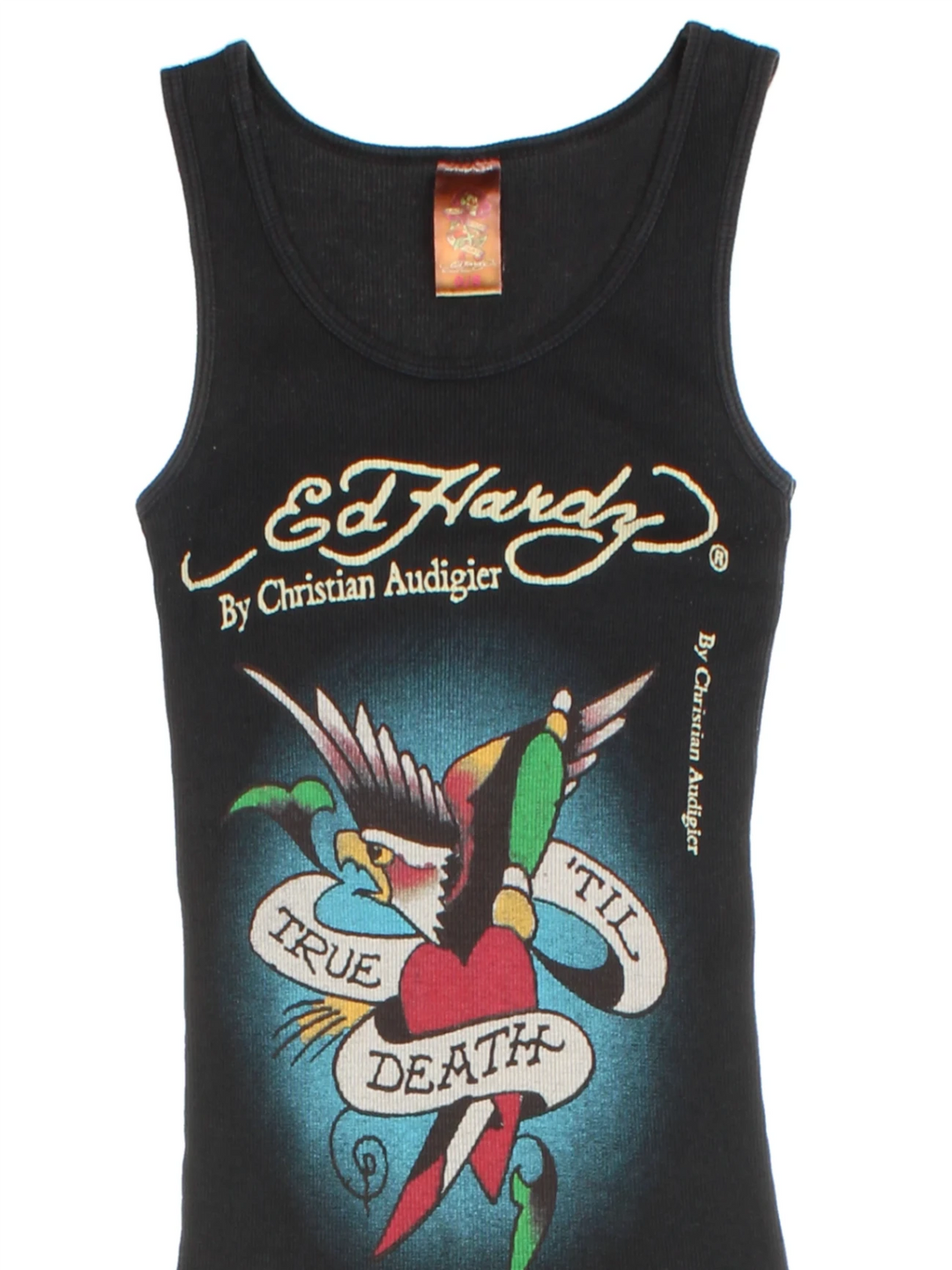 Y2K Ed Hardy Graphic Top (Size S)