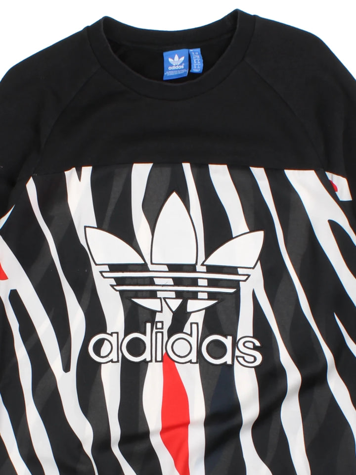 Adidas Zebra Print Jumper (Size M)