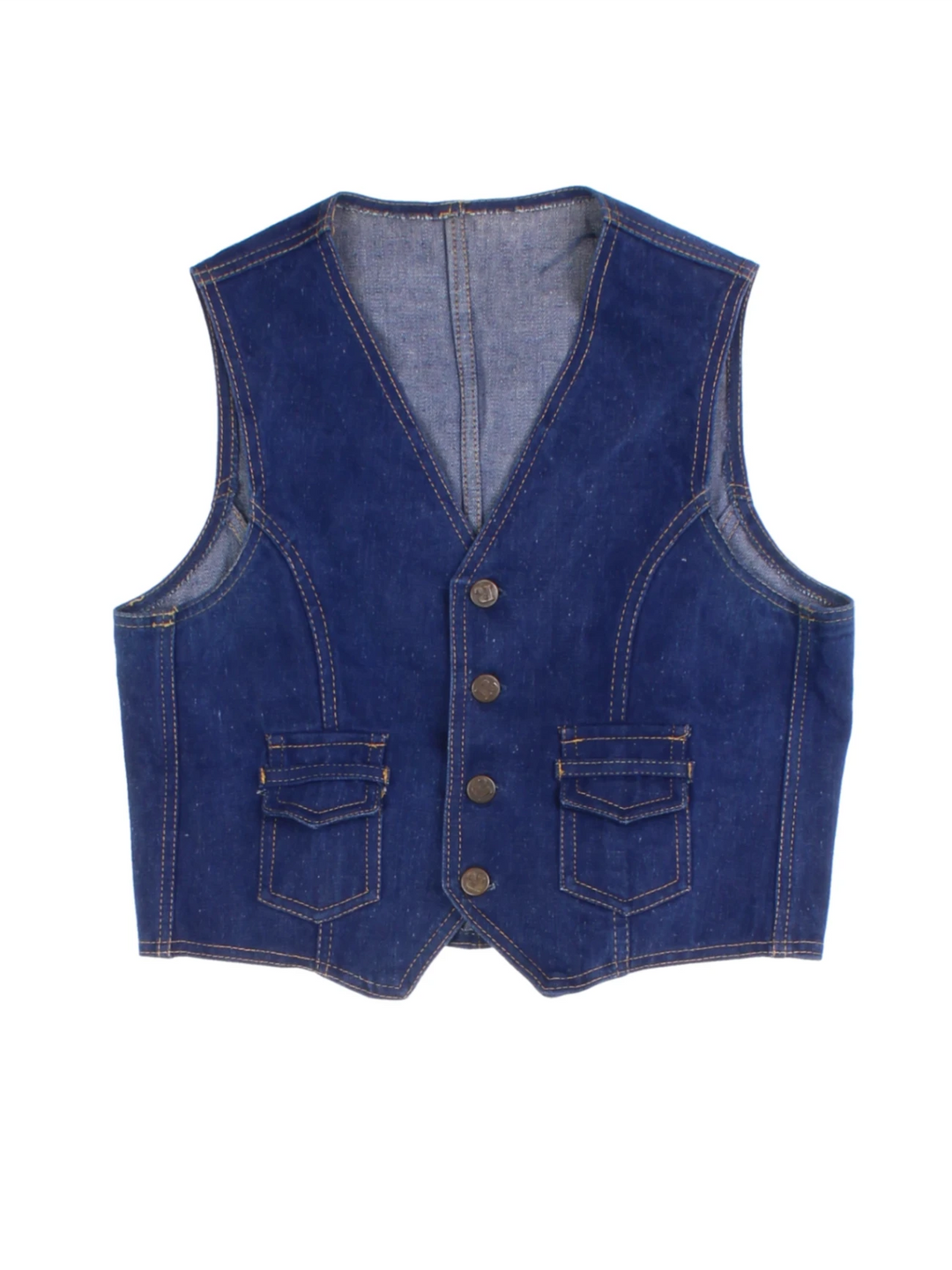 70s Denim Waistcoat (Size XS)