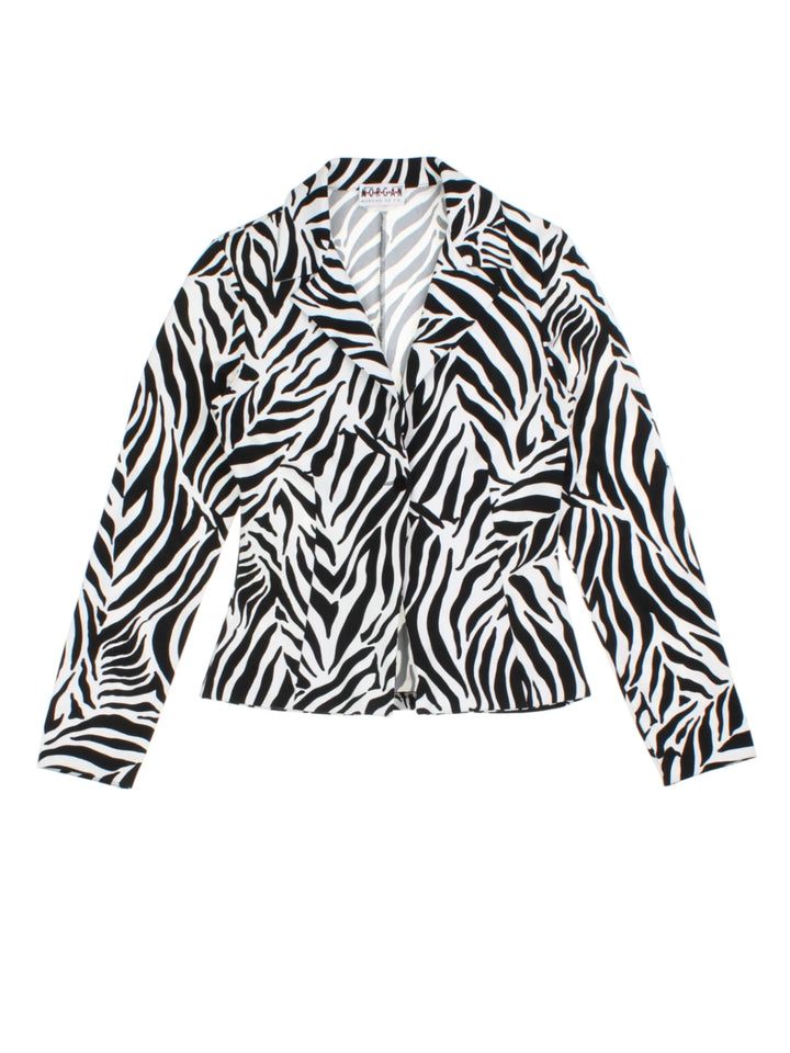 Y2K Morgan Zebra Print Blazer (Size XS)