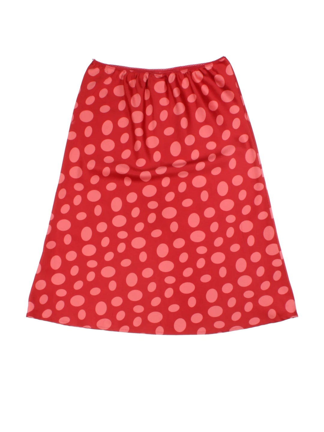 Y2K Polka Dot Midi Skirt (Size M)