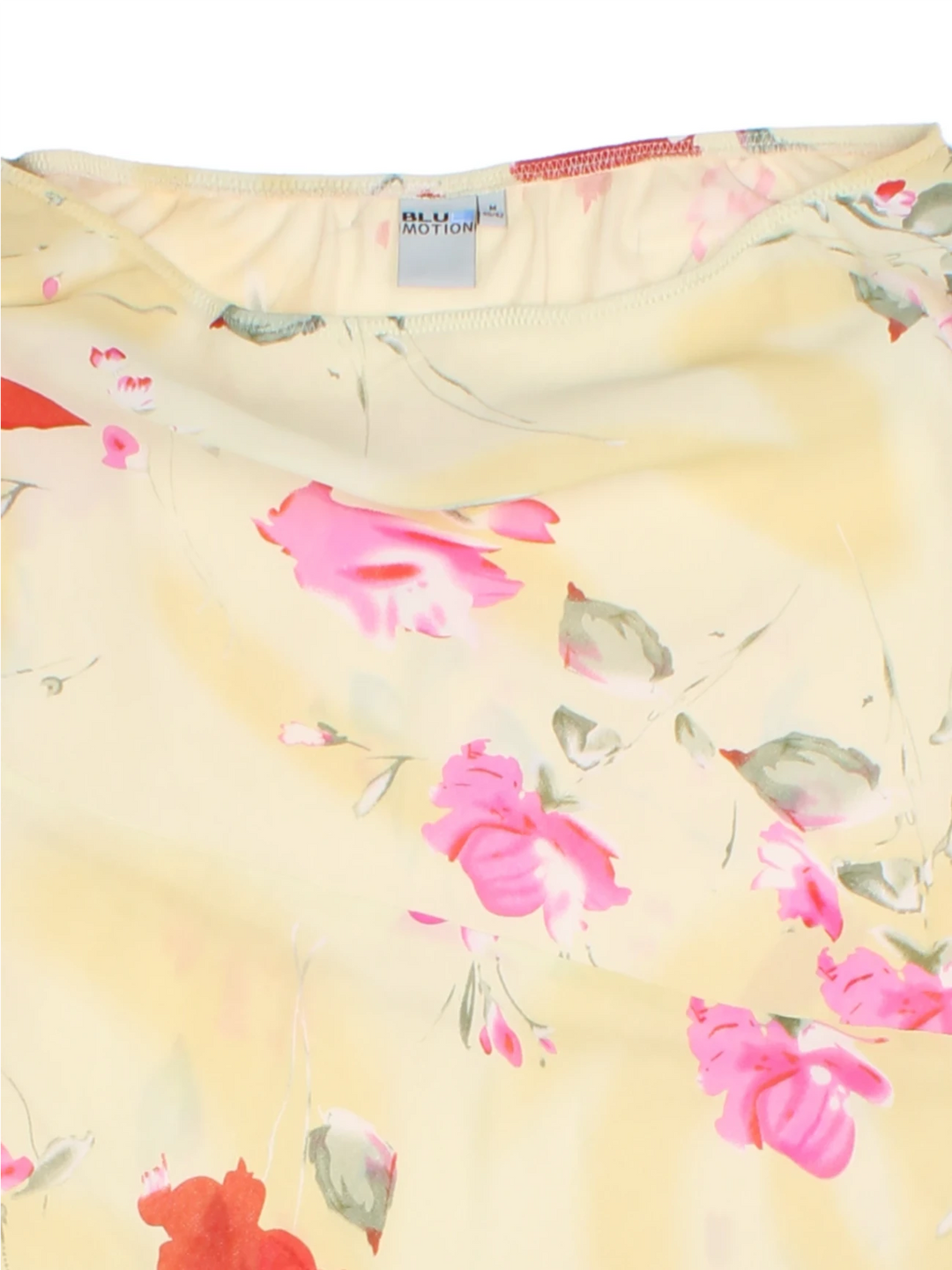 Y2K Asymmetrical Floral Mini Skirt (Size L)