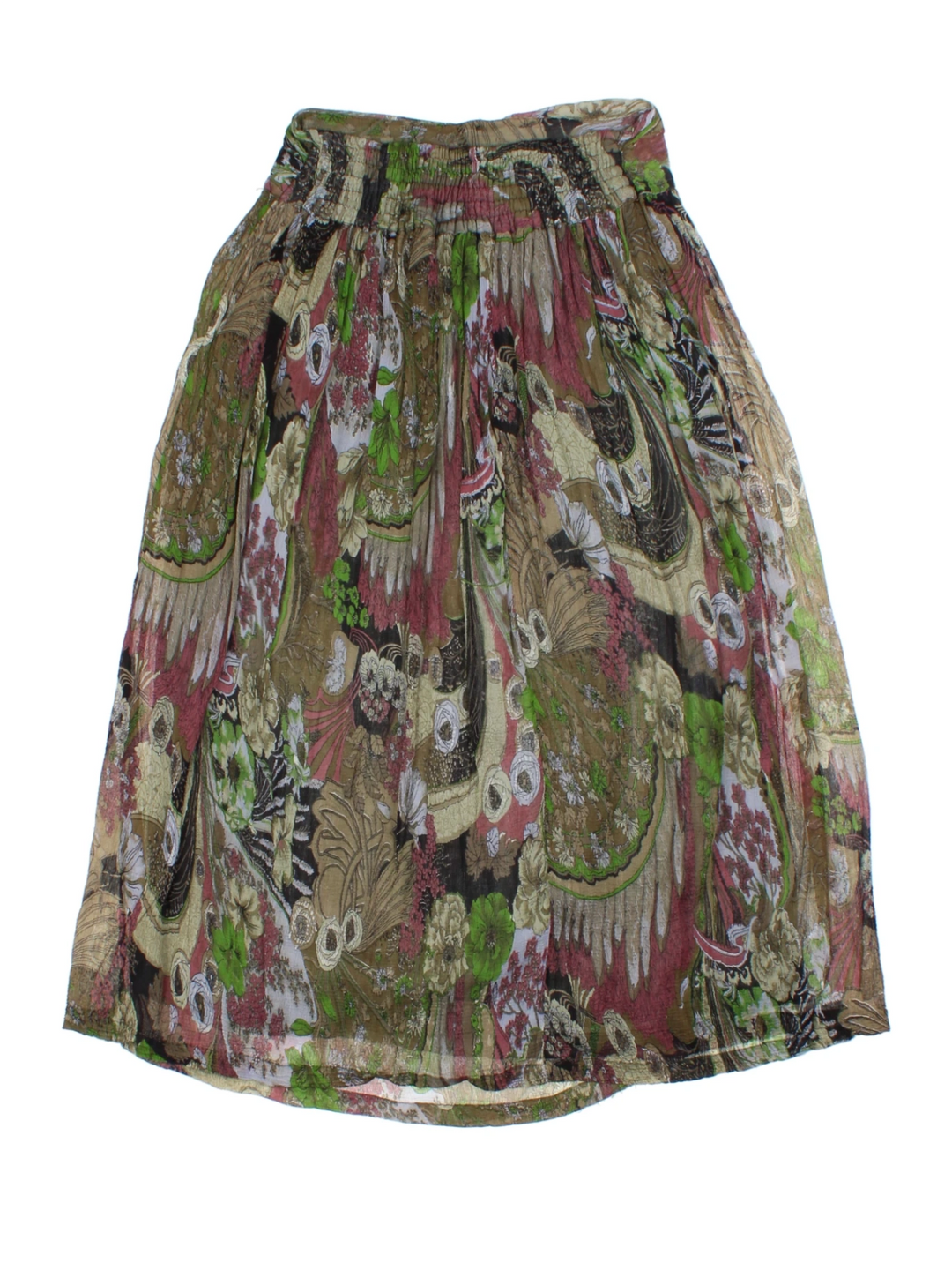 Floral Midi Skirt (Size S)
