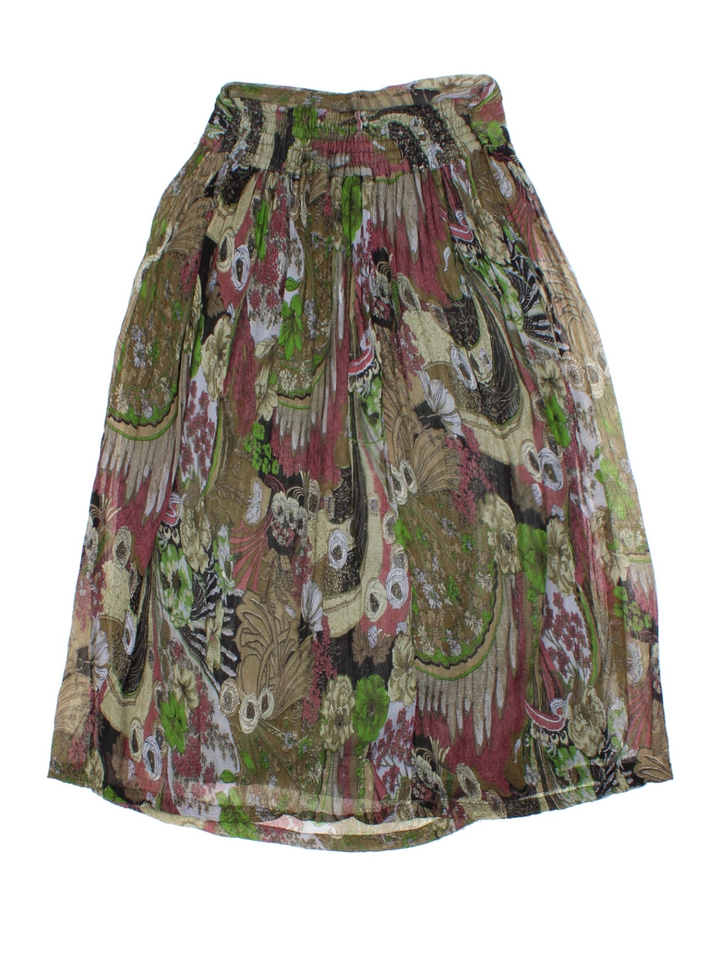 Floral Midi Skirt (Size S)