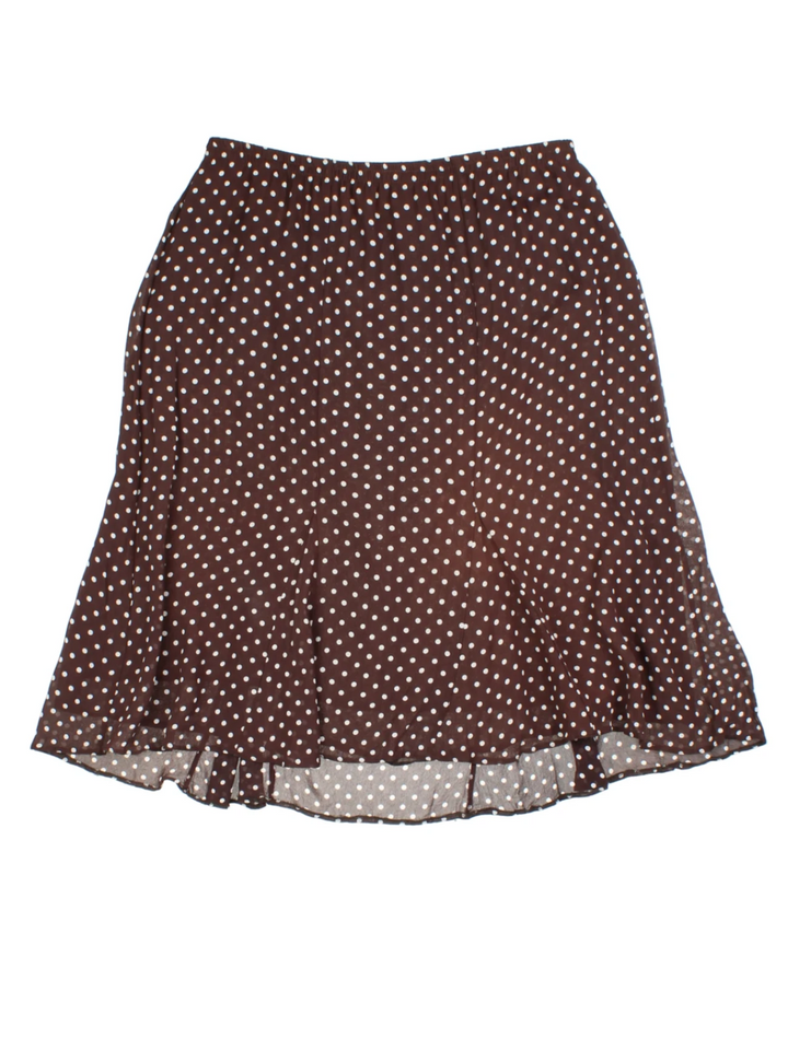 Y2K Polka Dot Midi Skirt (Size XXL)