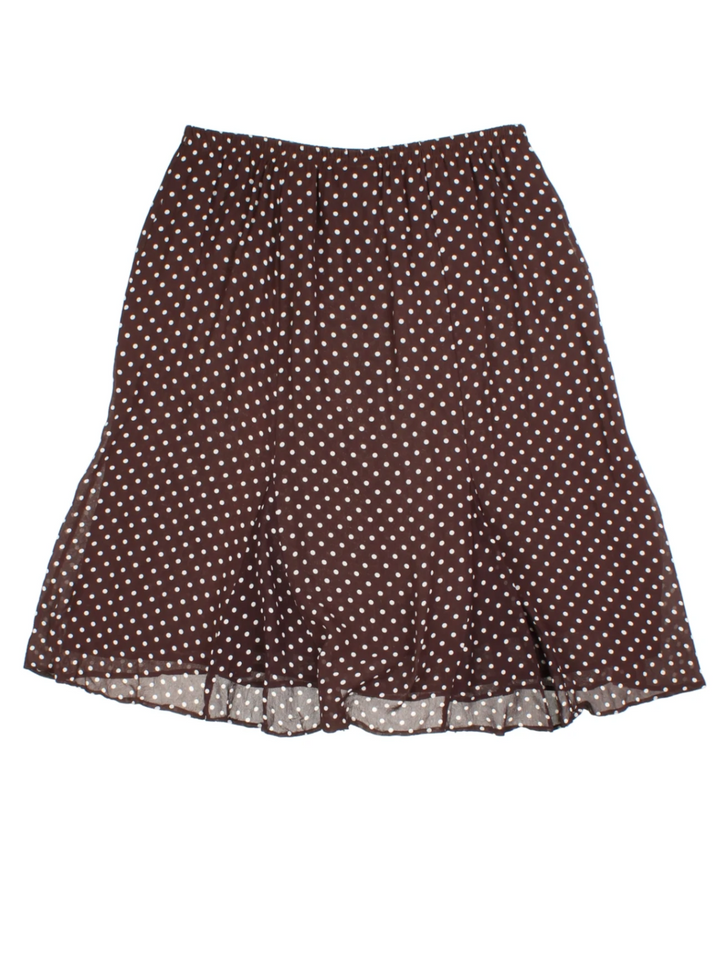 Y2K Polka Dot Midi Skirt (Size XXL)