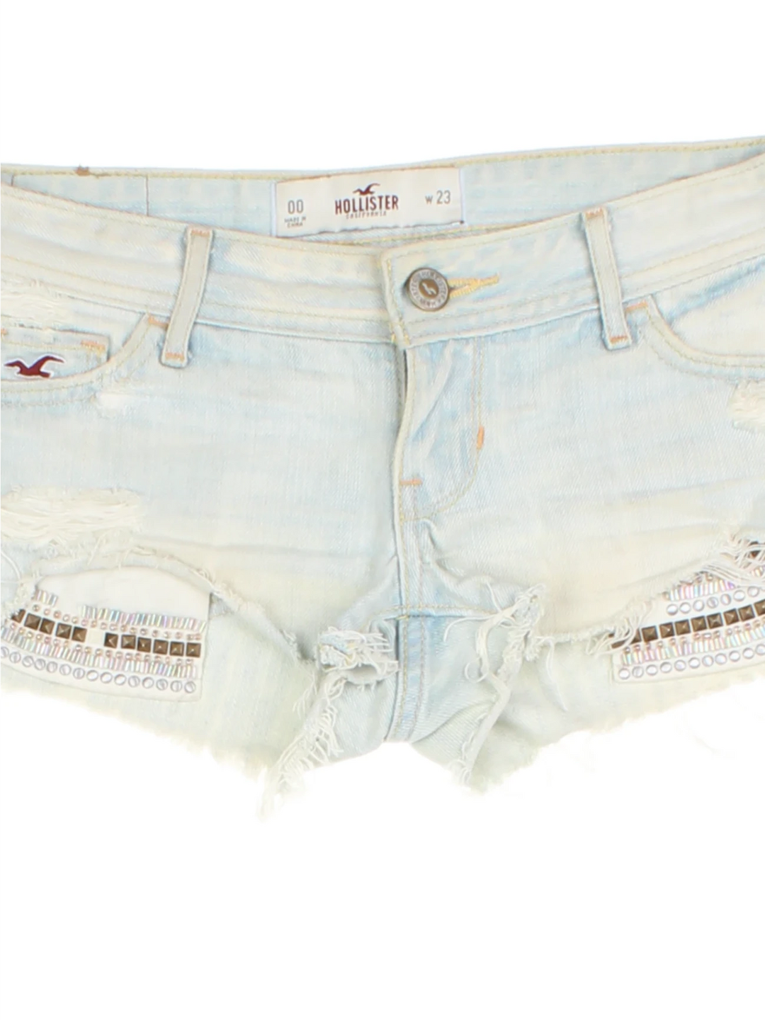 Y2K Denim Hollister Shorts (Size XXS)
