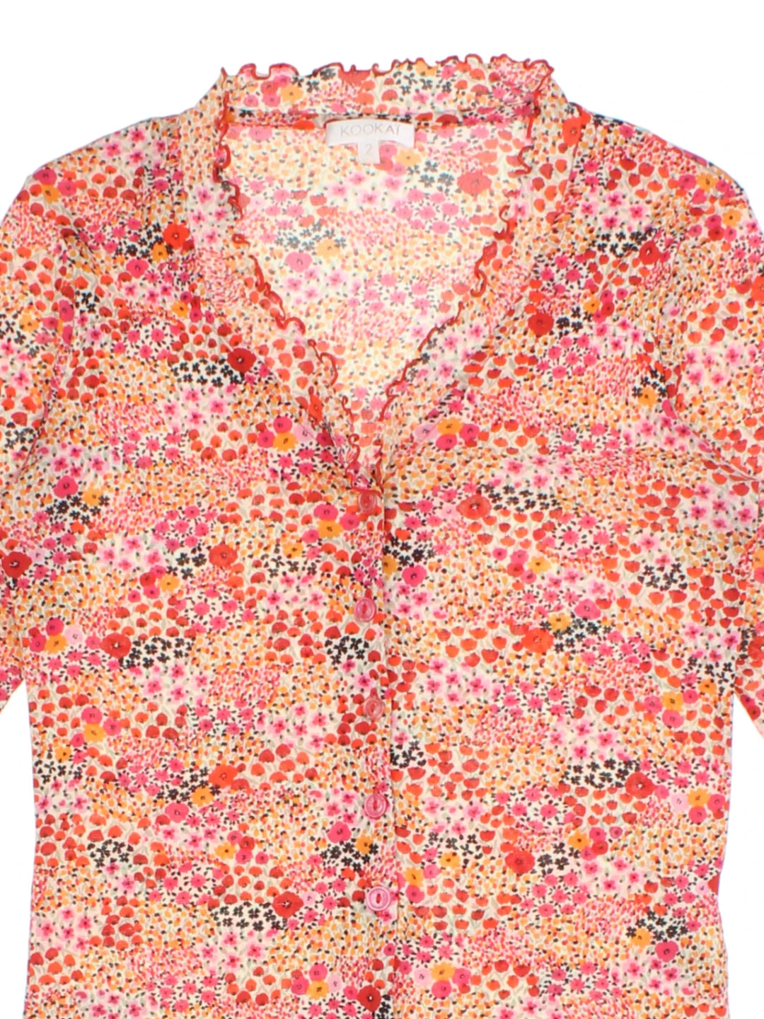 Y2K Kookai Floral Blouse (Size M)