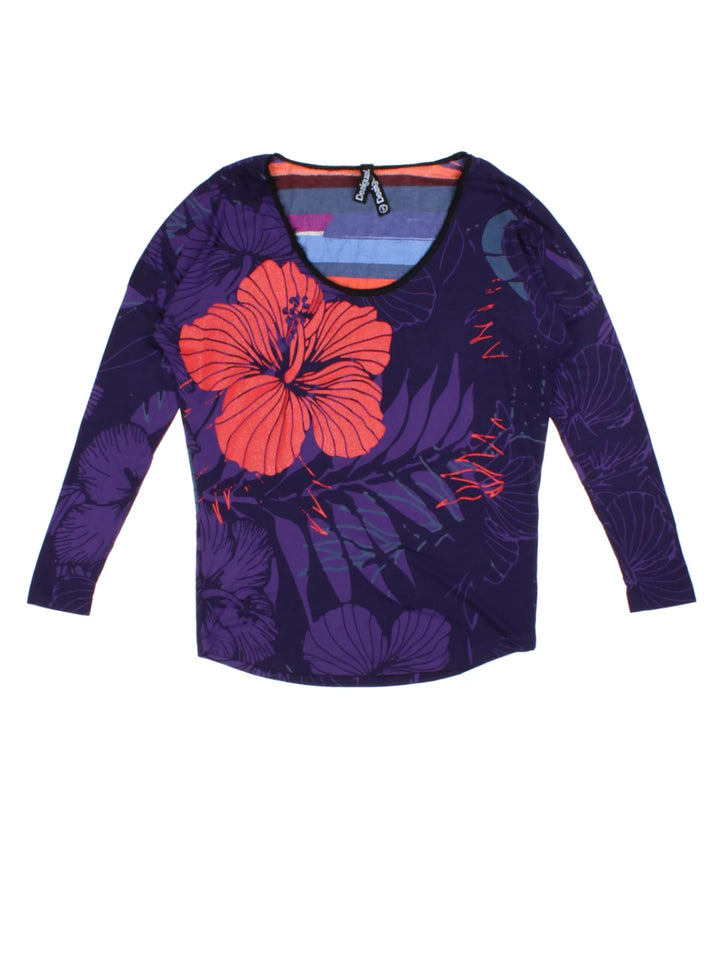 Y2K Desigual Floral Top (Size M)