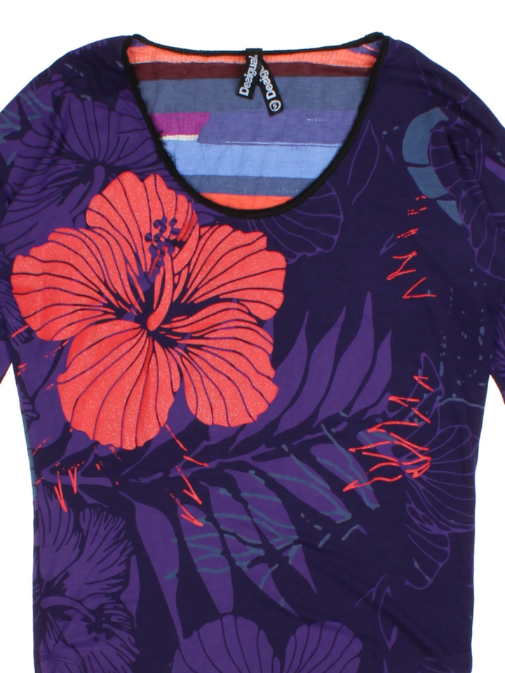 Y2K Desigual Floral Top (Size M)