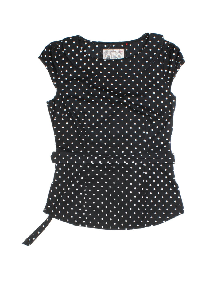 Y2K Polka Dot Top (Size S)