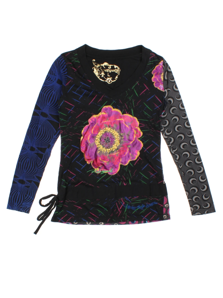 Y2K Desigual Floral Top (Size S)