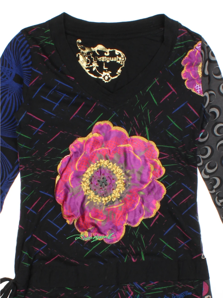Y2K Desigual Floral Top (Size S)