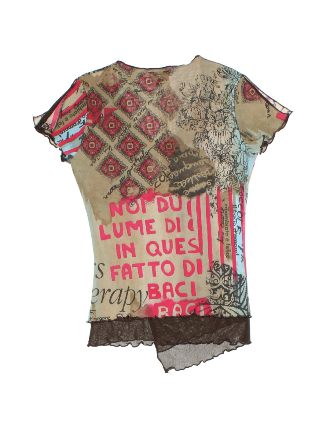 Y2K Nina Kalio Mesh Top (Size S)