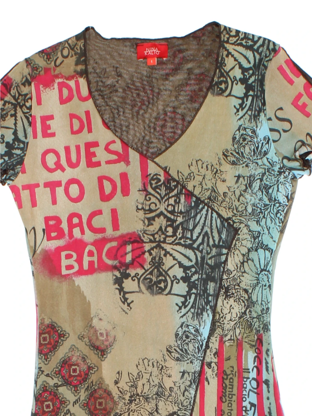 Y2K Nina Kalio Mesh Top (Size S)