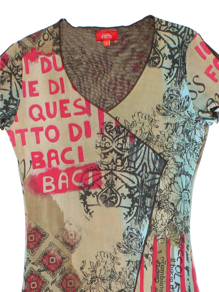 Y2K Nina Kalio Mesh Top (Size S)