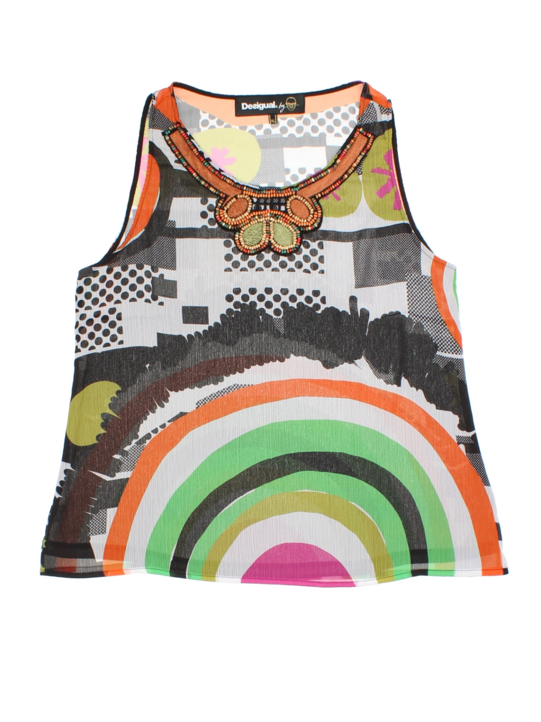 Y2K Desigual Sleeveless Top (Size M)