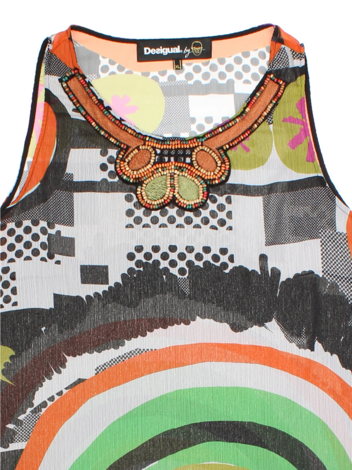 Y2K Desigual Sleeveless Top (Size M)