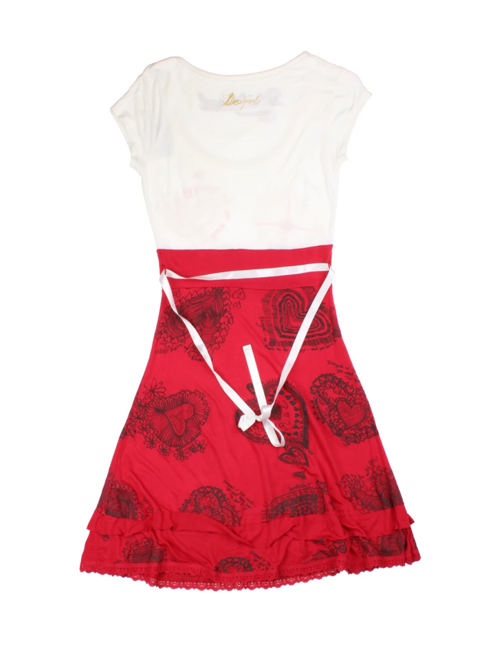 Y2K Desigual Patterned Mini Dress (Size S)