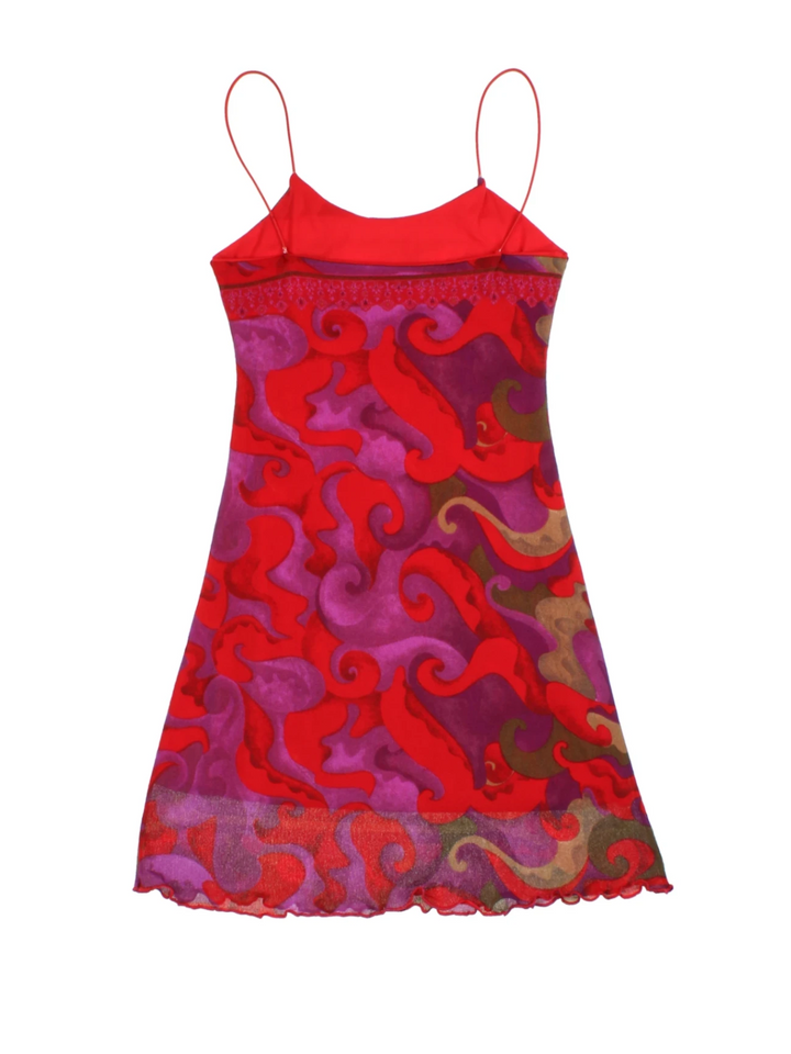 Y2K Spaghetti-Strap Mini Dress (Size S)