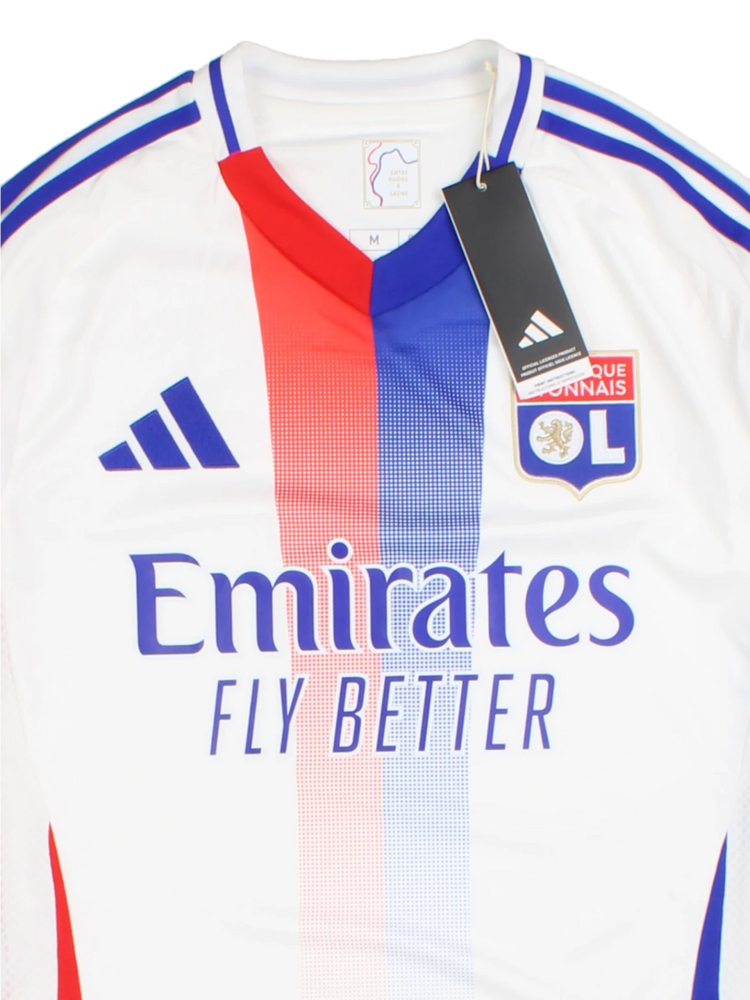 24-25 Adidas Olympique Lyonnais Home Football Shirt (Size M)