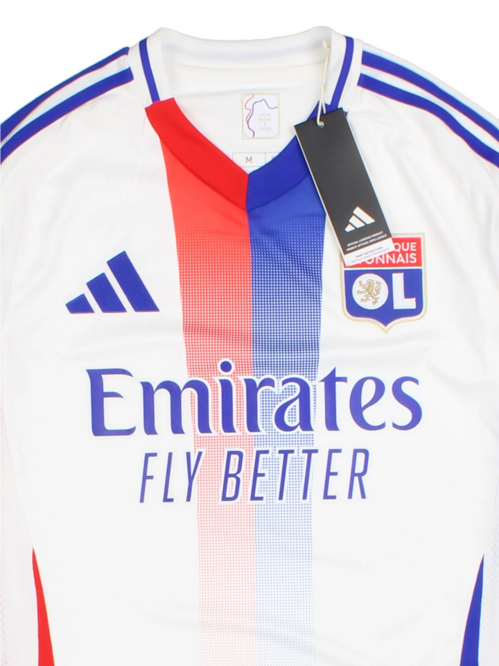 24-25 Adidas Olympique Lyonnais Home Football Shirt (Size M)